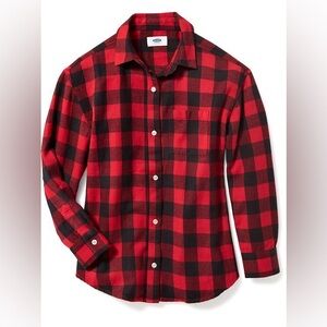 Classic Old Navy Flannel Shirt in Red Buffalo Plaid - Size Medium